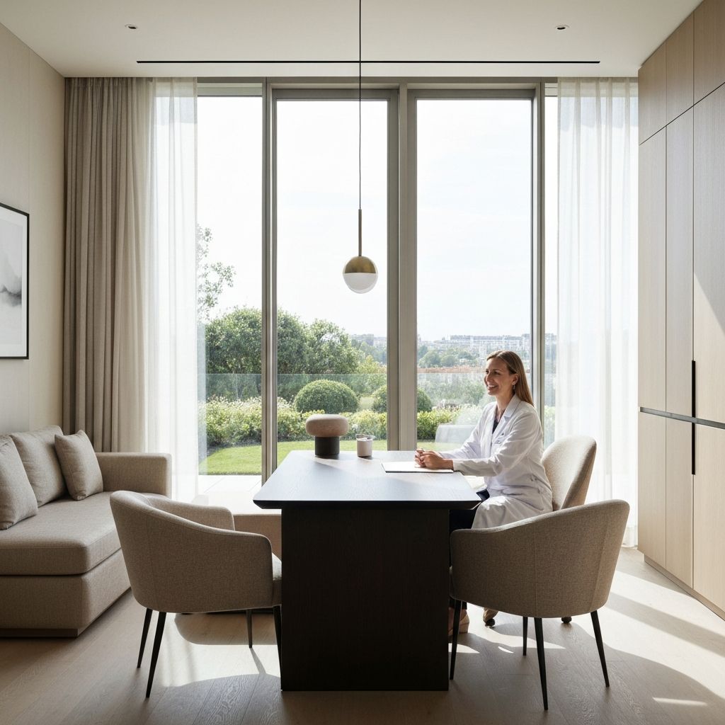 Modern medical consultation suite